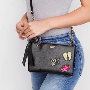 Victoria Secret Runaway Patch Glam Cross Body Purse
